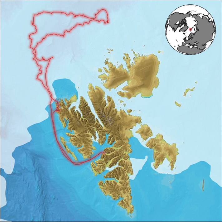 A map of Svalbard